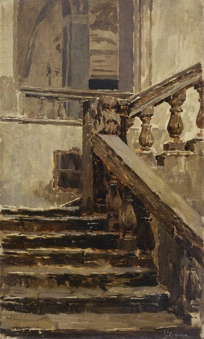 Studie van trapstappen door Gioacchino Toma