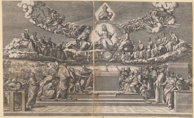 Discussies over het Heilige Sacrament door Giorgio Ghisi