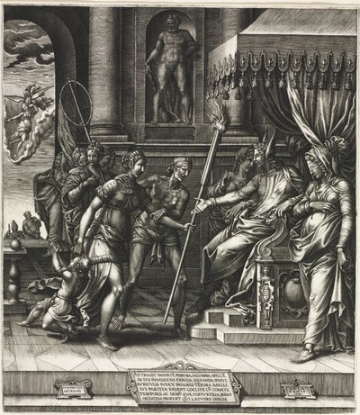 De Laster van Apelles door Giorgio Ghisi