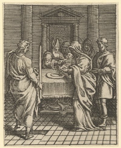 Maagd van Smarten: De Presentatie in de Tempel door Giorgio Ghisi