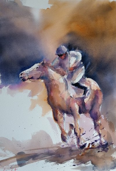 Dynamische paardenrace door Giorgio Gosti