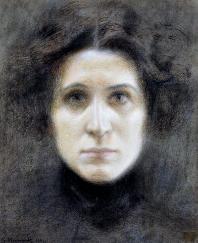 Portret van Irma Gramatica door Giorgio Kienerk