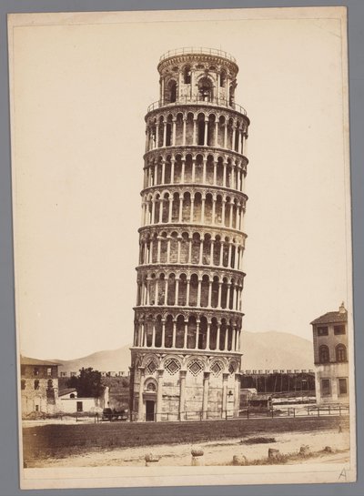 Toren van Pisa door Giorgio Sommer (attributed to)