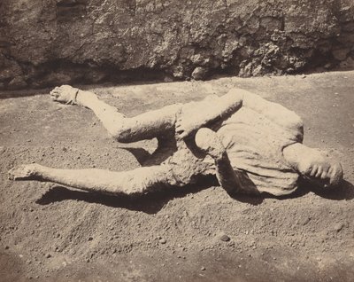 Menselijke afdrukken, Pompeii door Giorgio Sommer