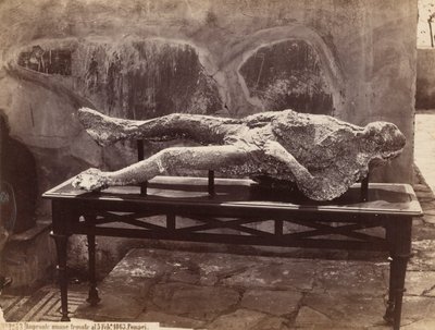 Menselijke afdrukken, Pompeii door Giorgio Sommer
