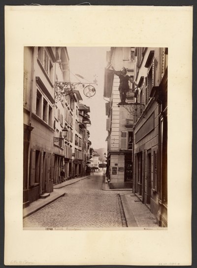 Lucerne, Kappelgasse door Giorgio Sommer