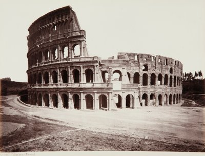 Het Colosseum of Flavisch Amfitheater, Rome door Giorgio Sommer