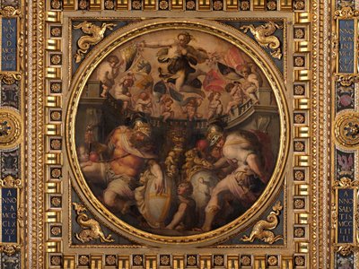 Allegorieën van de wijken Santo Spirito en Santa Croce door Giorgio Vasari