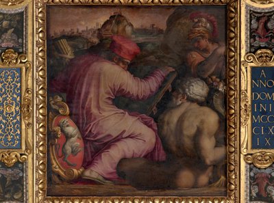 Allegorie van San Miniato in lager Valdarno door Giorgio Vasari