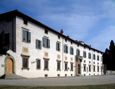 Gevel van Villa Medicea van Castello, circa 1538 door Giorgio Vasari