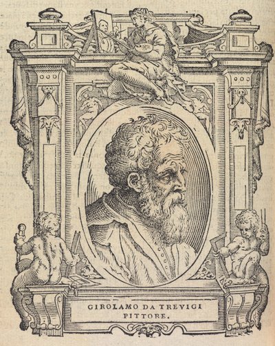 Houghton Typ 525 68.864 - Vasari, De levens - Girolamo da Trevigi door Giorgio Vasari