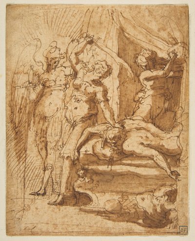 Judith enthauptet Holofernes door Giorgio Vasari