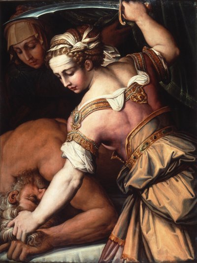 Judith en Holofernes, ca.1554 (olieverf op paneel) door Giorgio Vasari