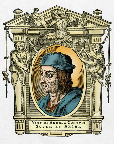 Portret van Jacopo Sansovino door Giorgio Vasari