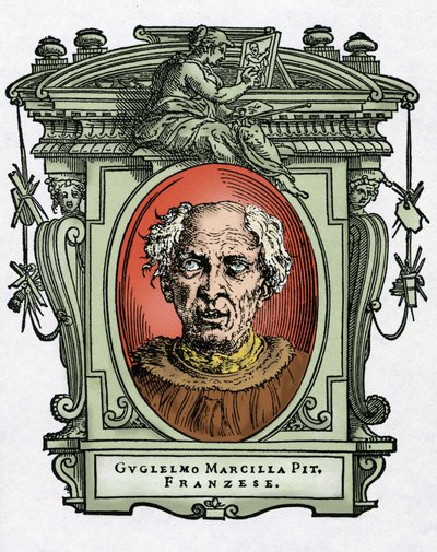 Portret van William van Marcillat door Giorgio Vasari