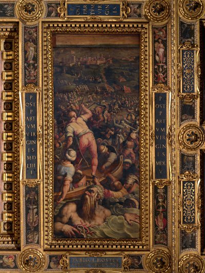 Nederlaag van de Turken bij Piombino door Giorgio Vasari