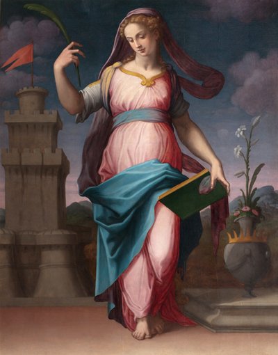 Sint Barbara door Giorgio Vasari