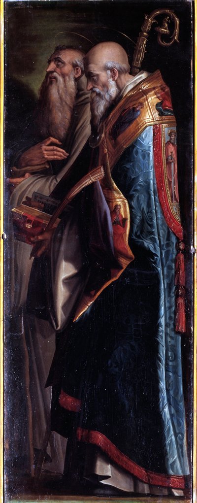 Heiligen Benedictus en Romualdo door Giorgio Vasari