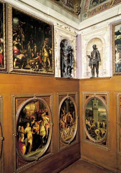 Studiolo (kleine studeerkamer) van Francesco I, door Giorgio Vasari, Palazzo Vecchio, Florence, Italië door Giorgio Vasari