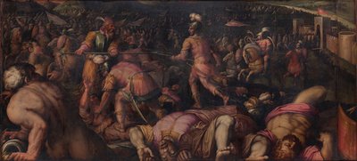 De Slag tegen Radagaisus bij Faesulae in 406, 1563-1565 door Giorgio Vasari