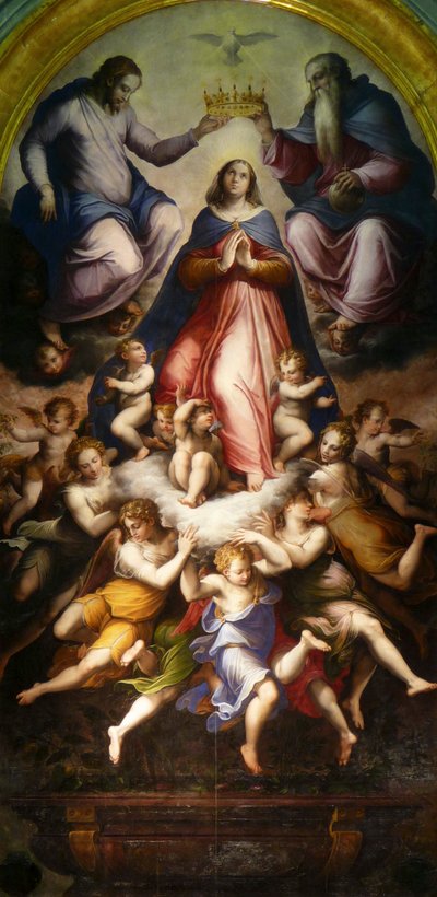 De kroning van de Maagd, 1571 door Giorgio Vasari