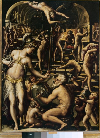 De Smidse van Vulcano door Giorgio Vasari