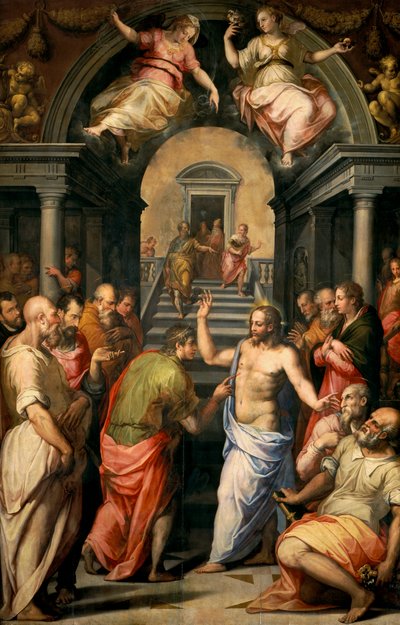 De Ongeloof van Sint Thomas, 1572 door Giorgio Vasari