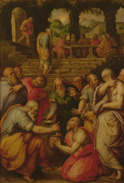 De Wonderen van de Profeet Elisa door Giorgio Vasari