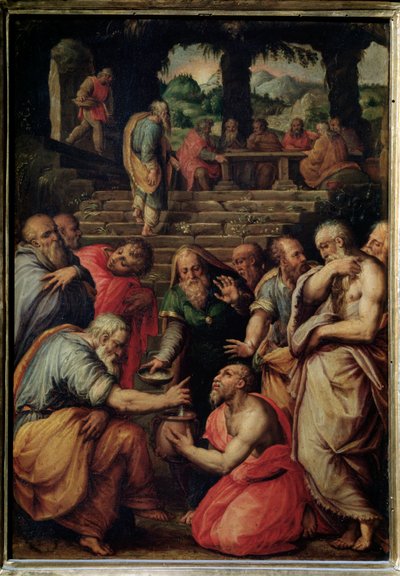 De Profeet Elisa door Giorgio Vasari