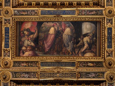 Unie van Florence en Fiesole door Giorgio Vasari