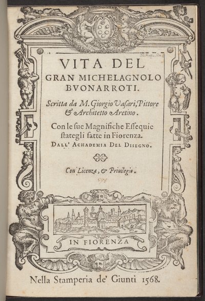 Leven van de grote Michelangelo Buonarroti door Giorgio Vasari
