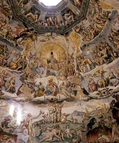 Het Laatste Oordeel (detail) door Giorgio and Zuccari Federico  Vasari