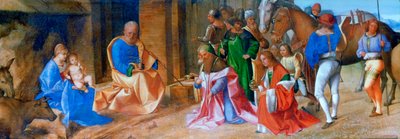 Aanbidding der Wijzen, 1506-1507 door Giorgione da Castelfranco