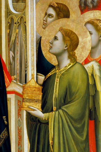 Engel met offer, uit de Madonna di Ognissanti, ca. 1310 door Giotto (c.1266 1337)