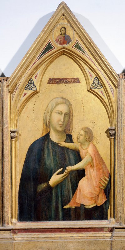 Madonna en Kind (detail) door Giotto (c.1266 1337)