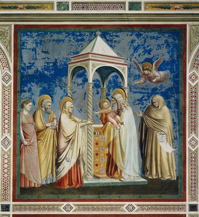 Presentatie van Jezus in de tempel (detail) door Giotto (c.1266 1337)