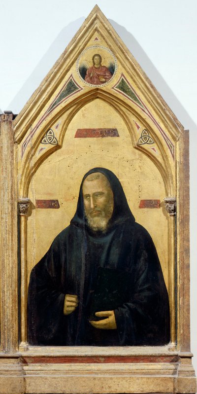 St. Benedictus (detail) door Giotto (c.1266 1337)