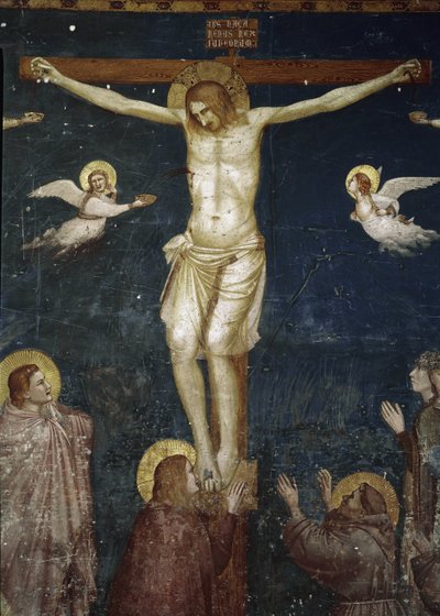 Christus kruisigt, detail (fresco) door Giotto (c.1266 1337)