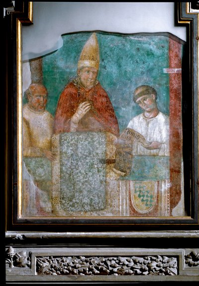 Paus Bonifatius VIII verklaart het jaar 1300 Jubeljaar door Giotto (c.1266 1337)