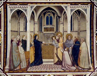 Presentatie in de tempel door Giotto (c.1266 1337)