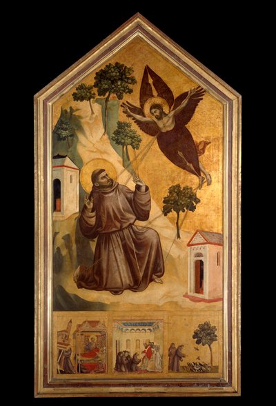 Sint Franciscus van Assisi ontvangt de stigmata door Giotto (c.1266 1337)