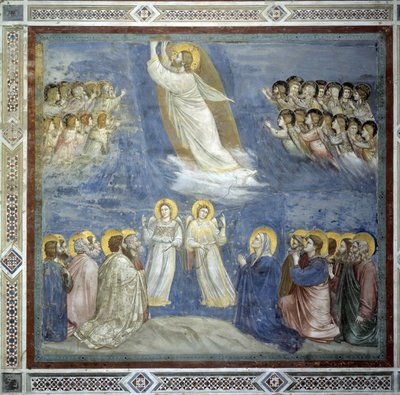 De Hemelvaart van Christus. Fresco door Giotto di Bondone (1267-1337) door Giotto (c.1266 1337)