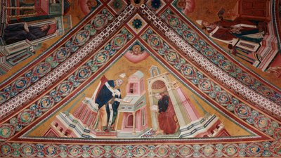 De Kerkleraren: Sint Ambrosius door Giotto (c.1266 1337)