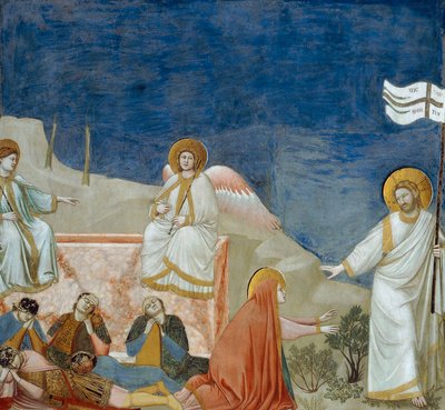De opstanding van Christus (detail) door Giotto (c.1266 1337)