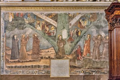 De Boom des Levens, rechter transept door Giotto di Bondone (style of)