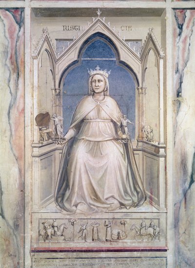 Allegorie van Gerechtigheid, c.1305 door Giotto di Bondone