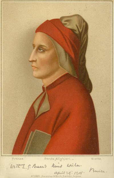 Dante Alighieri, Italiaanse dichter door Giotto di Bondone