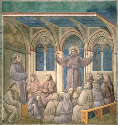 De Verschijning in het Kapittelhuis in Arles, 1297-99 door Giotto di Bondone