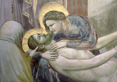 De klaagzang (detail) door Giotto di Bondone