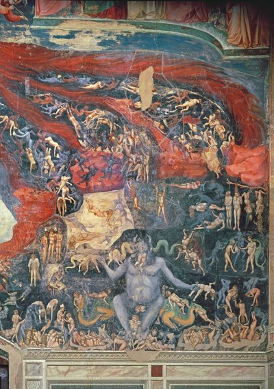 Het Laatste Oordeel, detail van de Hel, 1303-05 (detail) door Giotto di Bondone